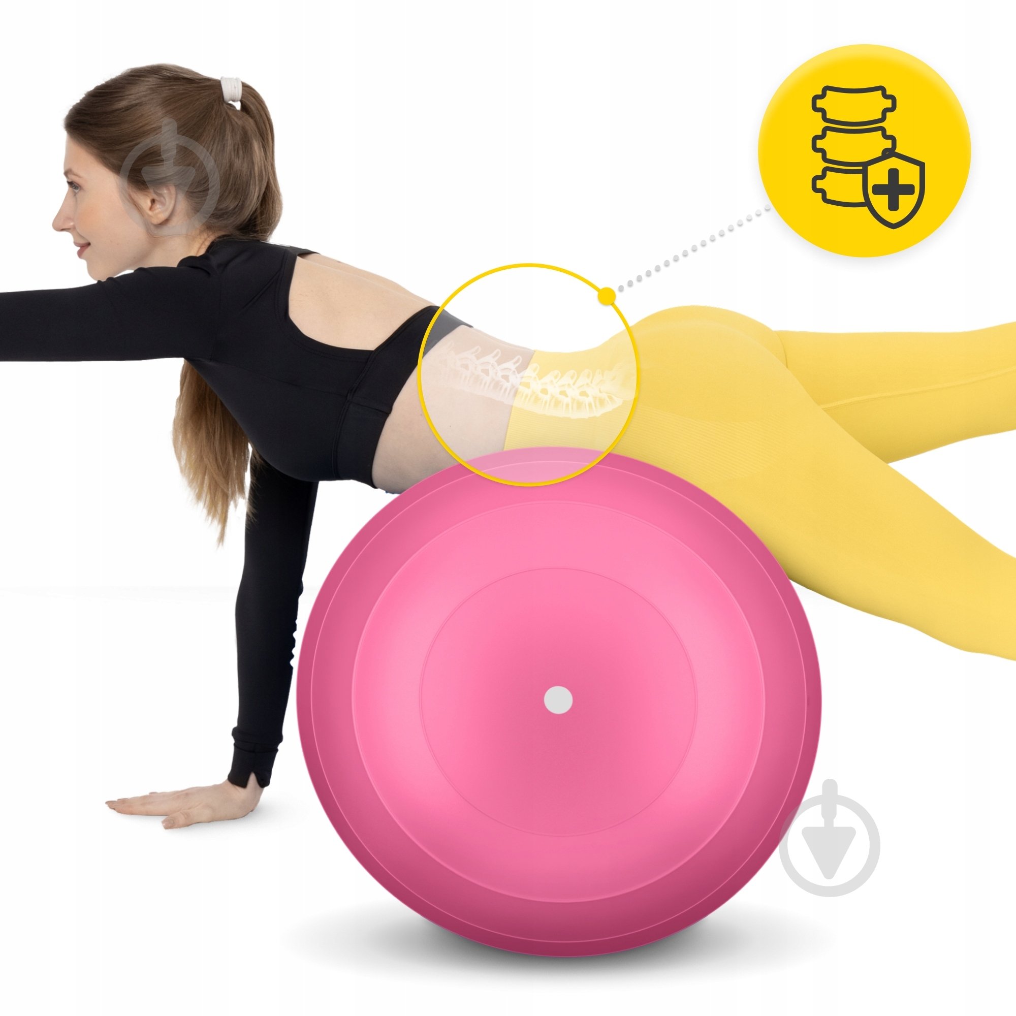 Фітбол 4fizjo Anti-Burst Pink d90 см P-5907739318565 - фото 3 Фітбол 4fizjo Anti-Burst Pink d90 см P-5907739318565 - фото 3