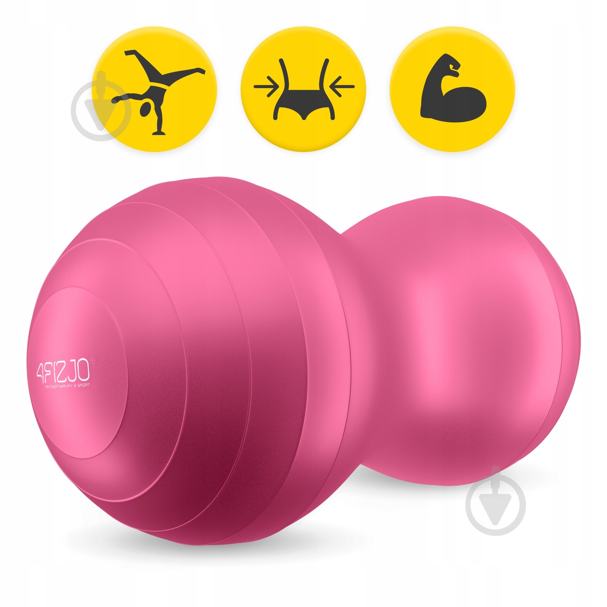 Фітбол 4fizjo Anti-Burst Pink d90 см P-5907739318565 - фото 4 Фітбол 4fizjo Anti-Burst Pink d90 см P-5907739318565 - фото 4