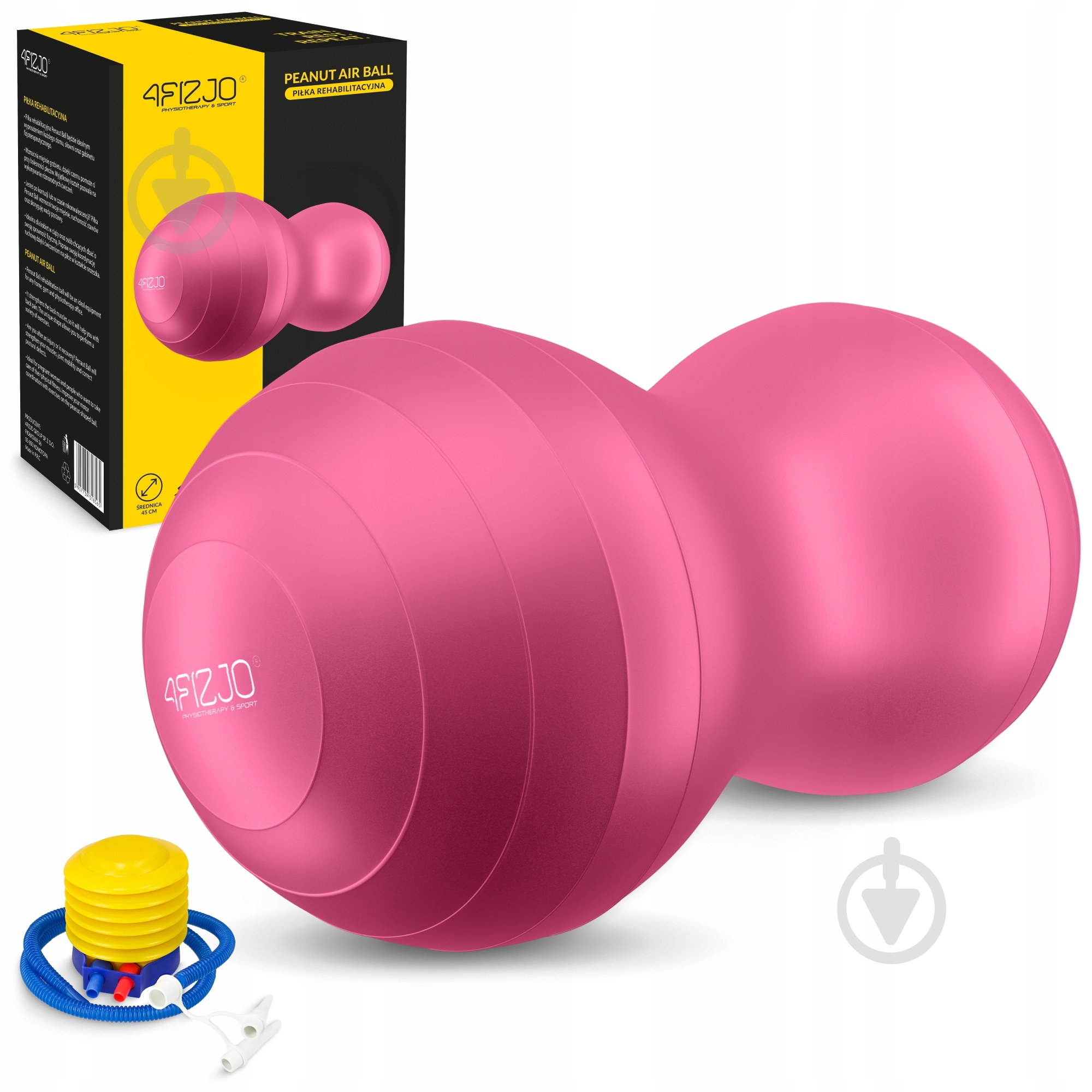 Фітбол 4fizjo Anti-Burst Pink d90 см P-5907739318565 - фото 1 Фітбол 4fizjo Anti-Burst Pink d90 см P-5907739318565 - фото 1