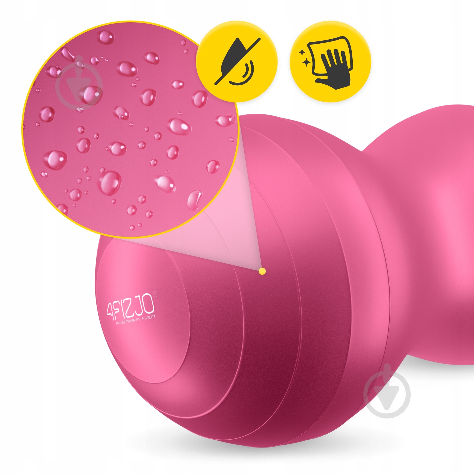 Фітбол 4fizjo Anti-Burst Pink d90 см P-5907739318565 - фото 9 Фітбол 4fizjo Anti-Burst Pink d90 см P-5907739318565 - фото 9