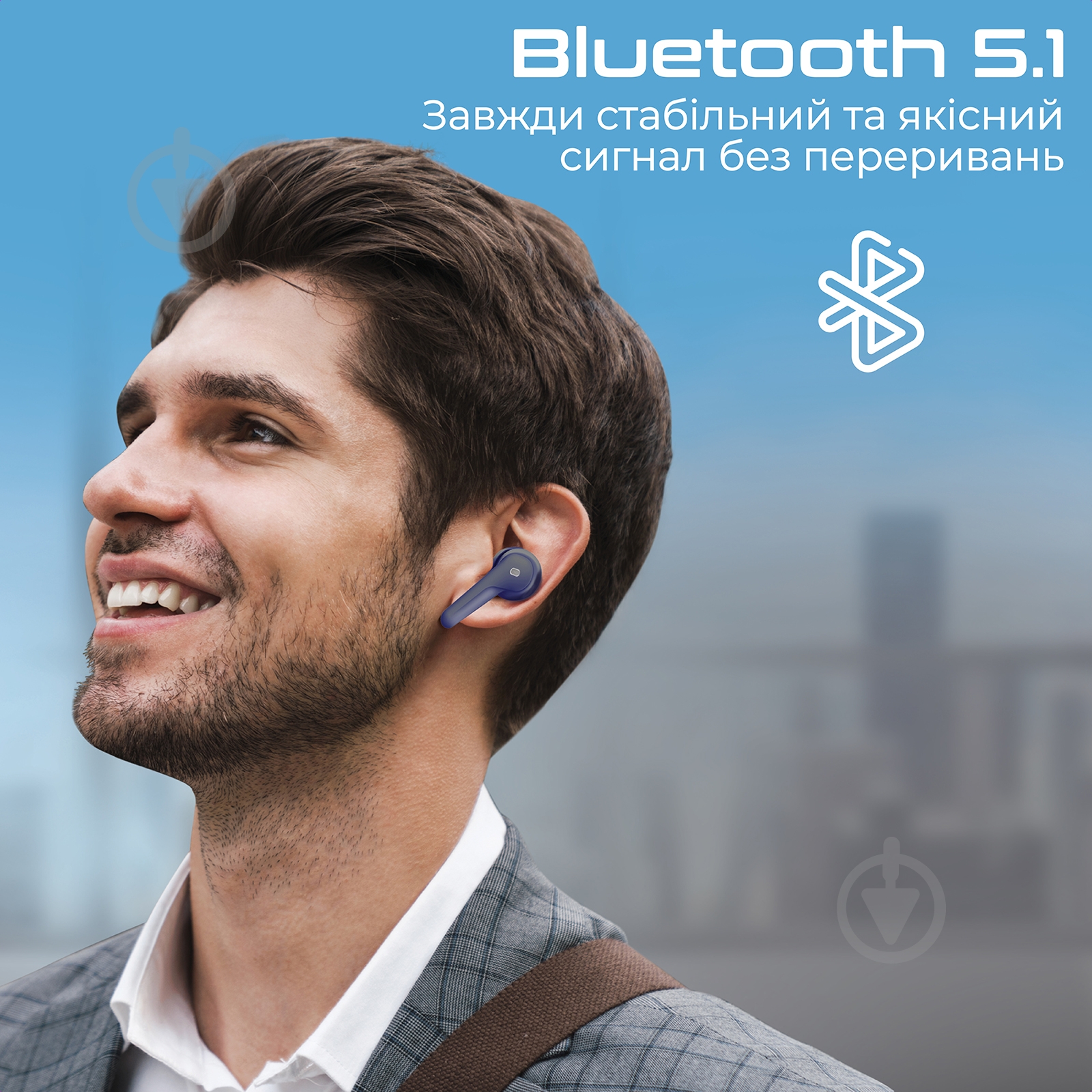 Навушники Promate blue (freepods-3.blue) - фото 2