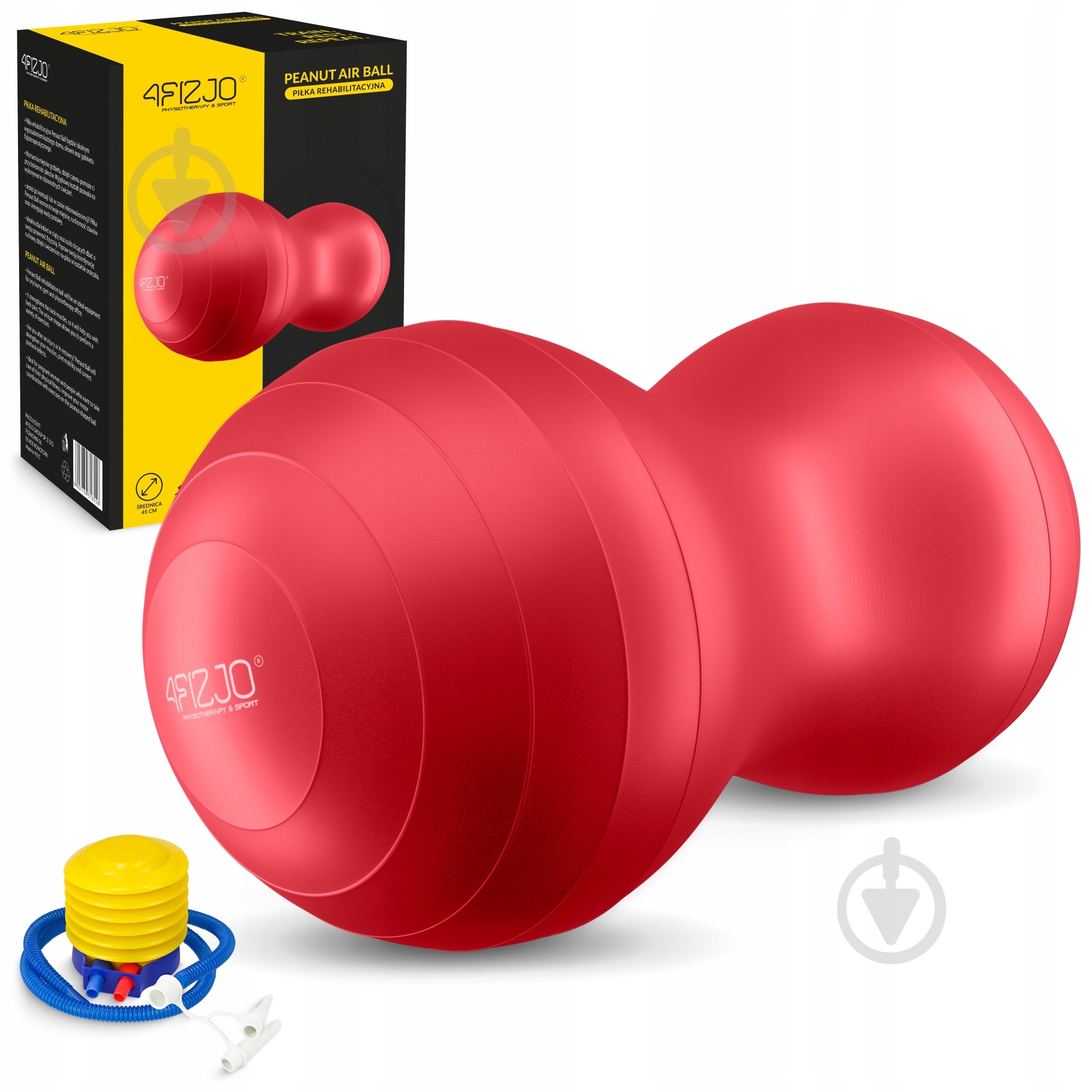 Фітбол 4fizjo Anti-Burst Red d90 см P-5907739318558 - фото 1 Фітбол 4fizjo Anti-Burst Red d90 см P-5907739318558 - фото 1