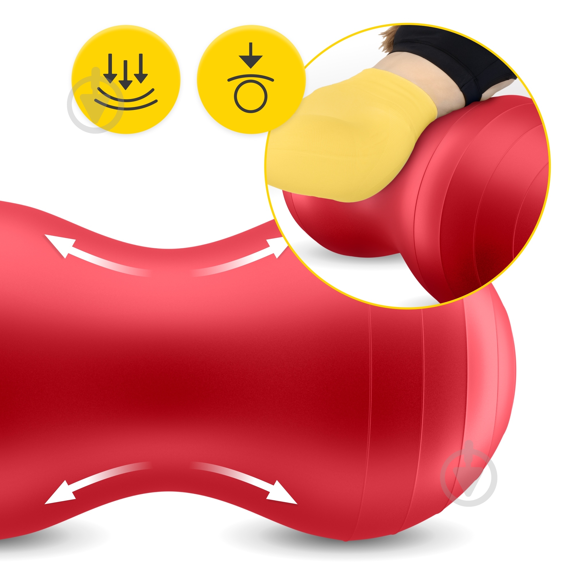 Фітбол 4fizjo Anti-Burst Red d90 см P-5907739318558 - фото 4 Фітбол 4fizjo Anti-Burst Red d90 см P-5907739318558 - фото 4