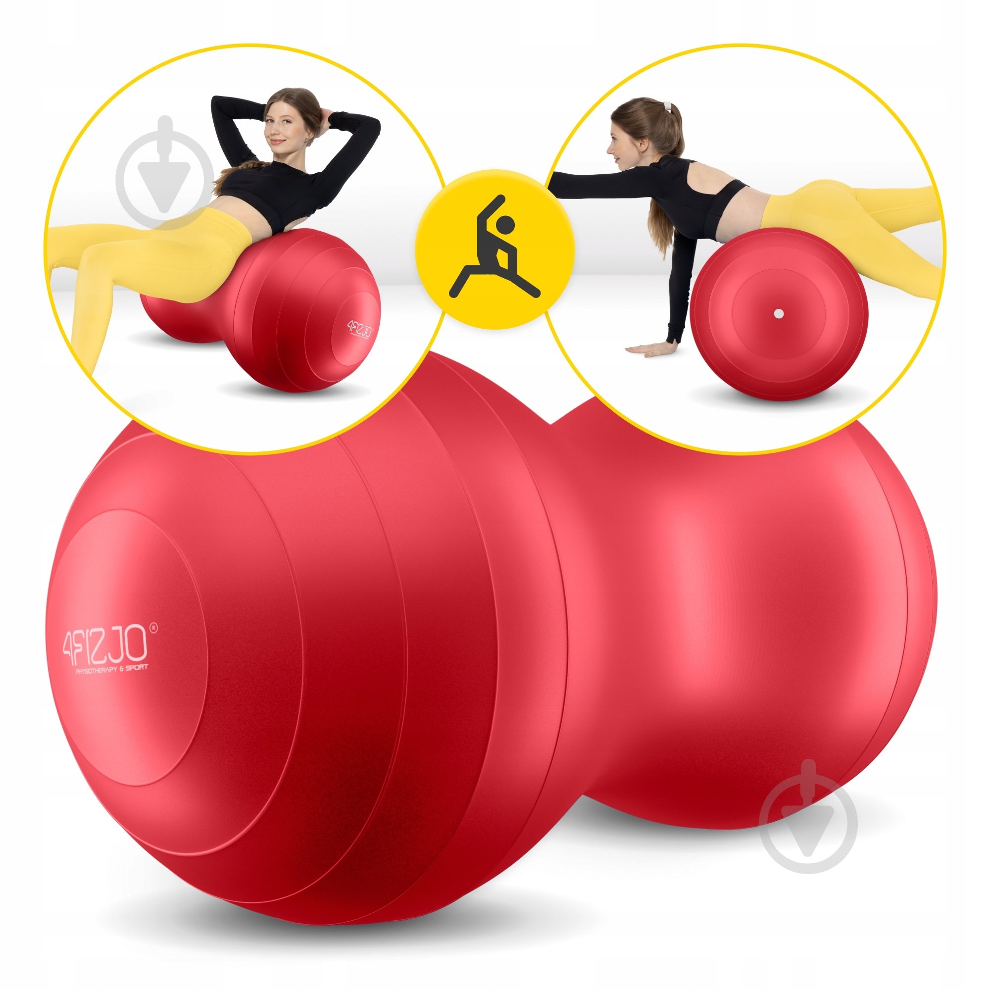 Фітбол 4fizjo Anti-Burst Red d90 см P-5907739318558 - фото 9 Фітбол 4fizjo Anti-Burst Red d90 см P-5907739318558 - фото 9