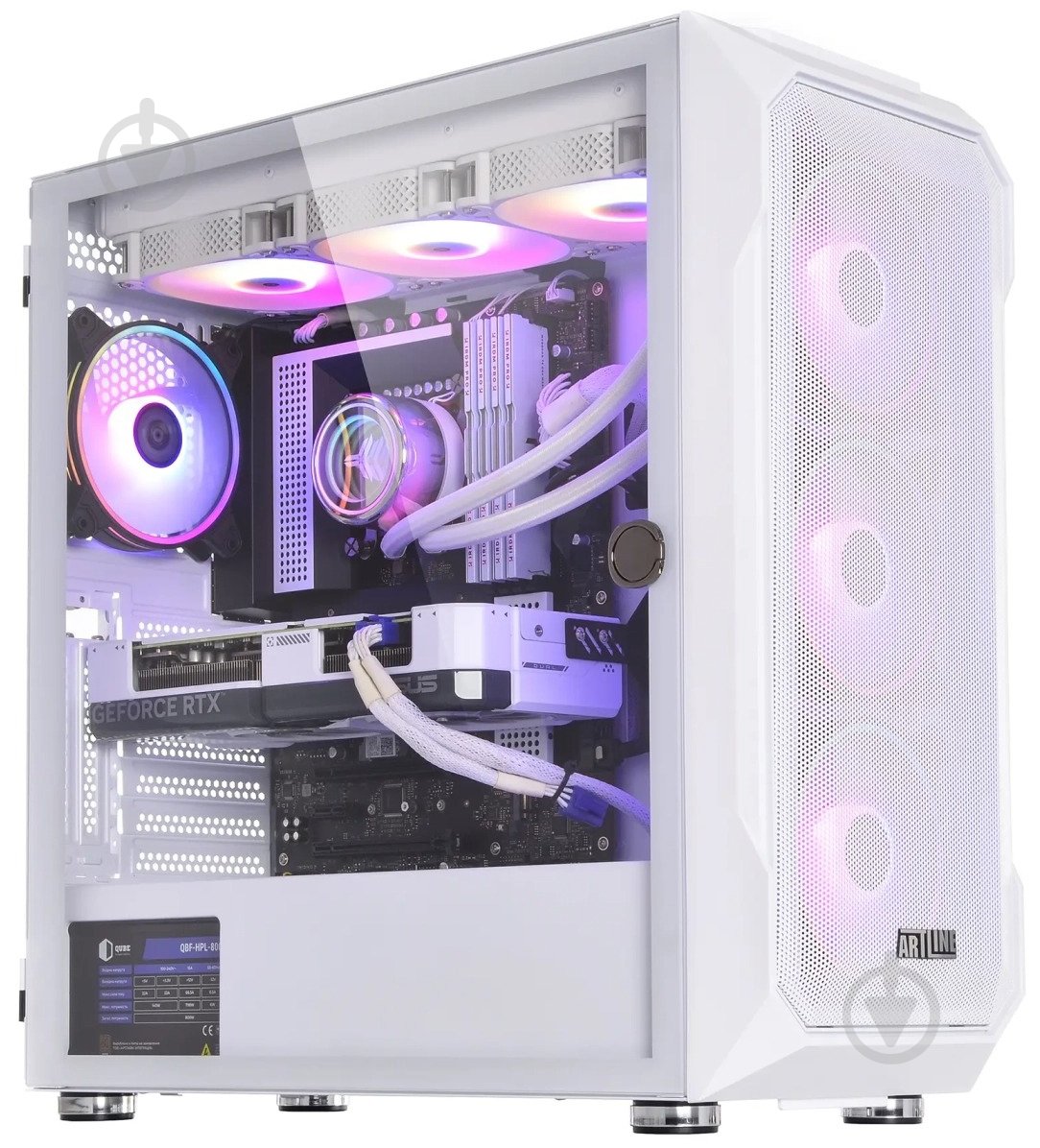 Компьютер Artline Gaming X77WHITE (X77Whitev109Win) white - фото 3 Компьютер Artline Gaming X77WHITE (X77Whitev109Win) white - фото 3