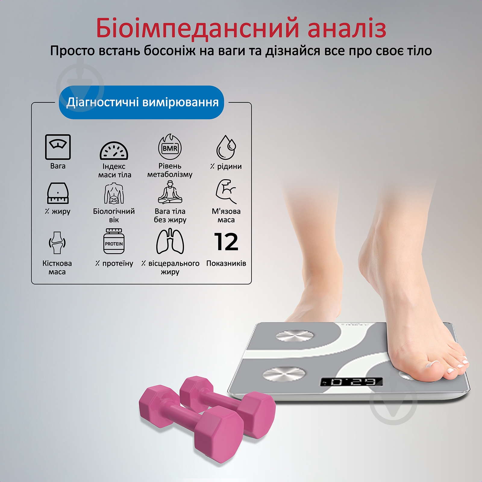 Смарт-весы Promate iScale White - фото 4