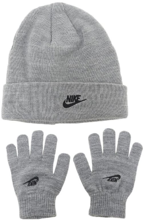 Nike CLUB BEANIE/GLOVE SET 8A2961-042 сірий - фото 1