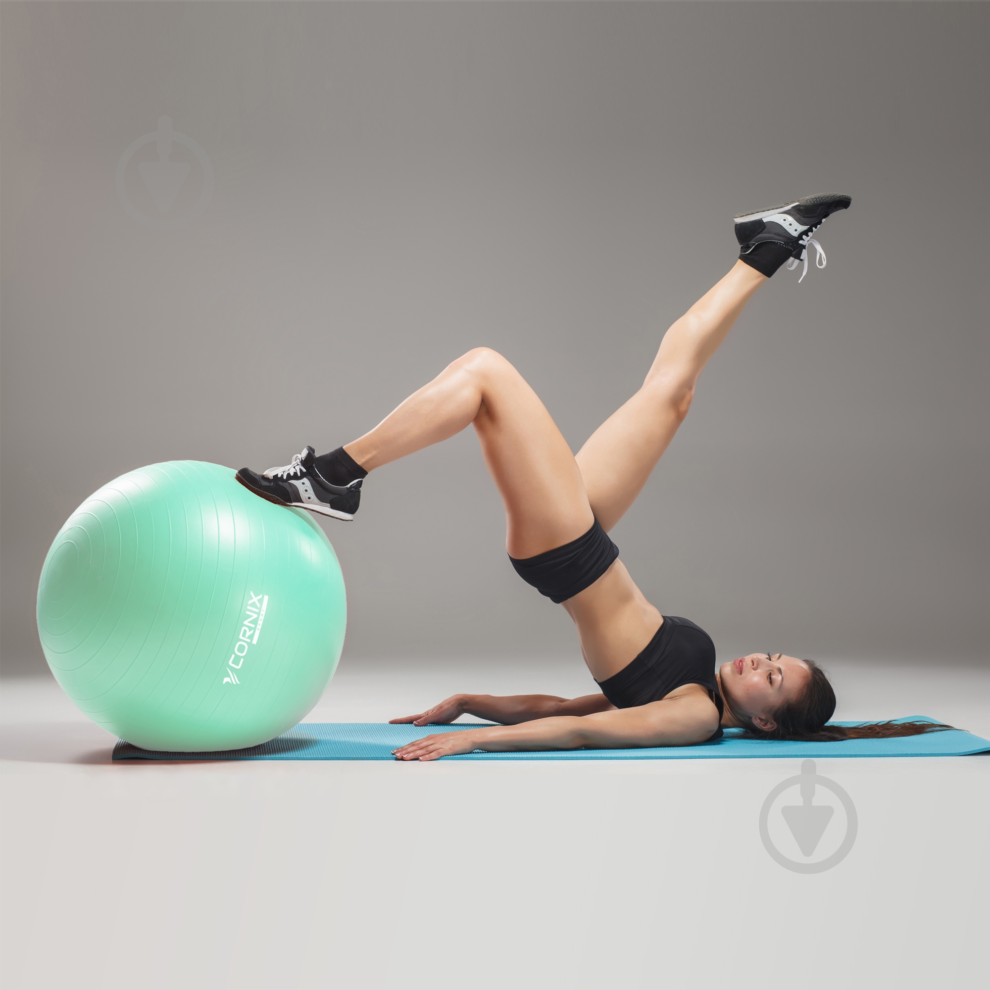Фітбол Cornix Anti-Burst Mint d55 см XR-0360 - фото 9 Фітбол Cornix Anti-Burst Mint d55 см XR-0360 - фото 9