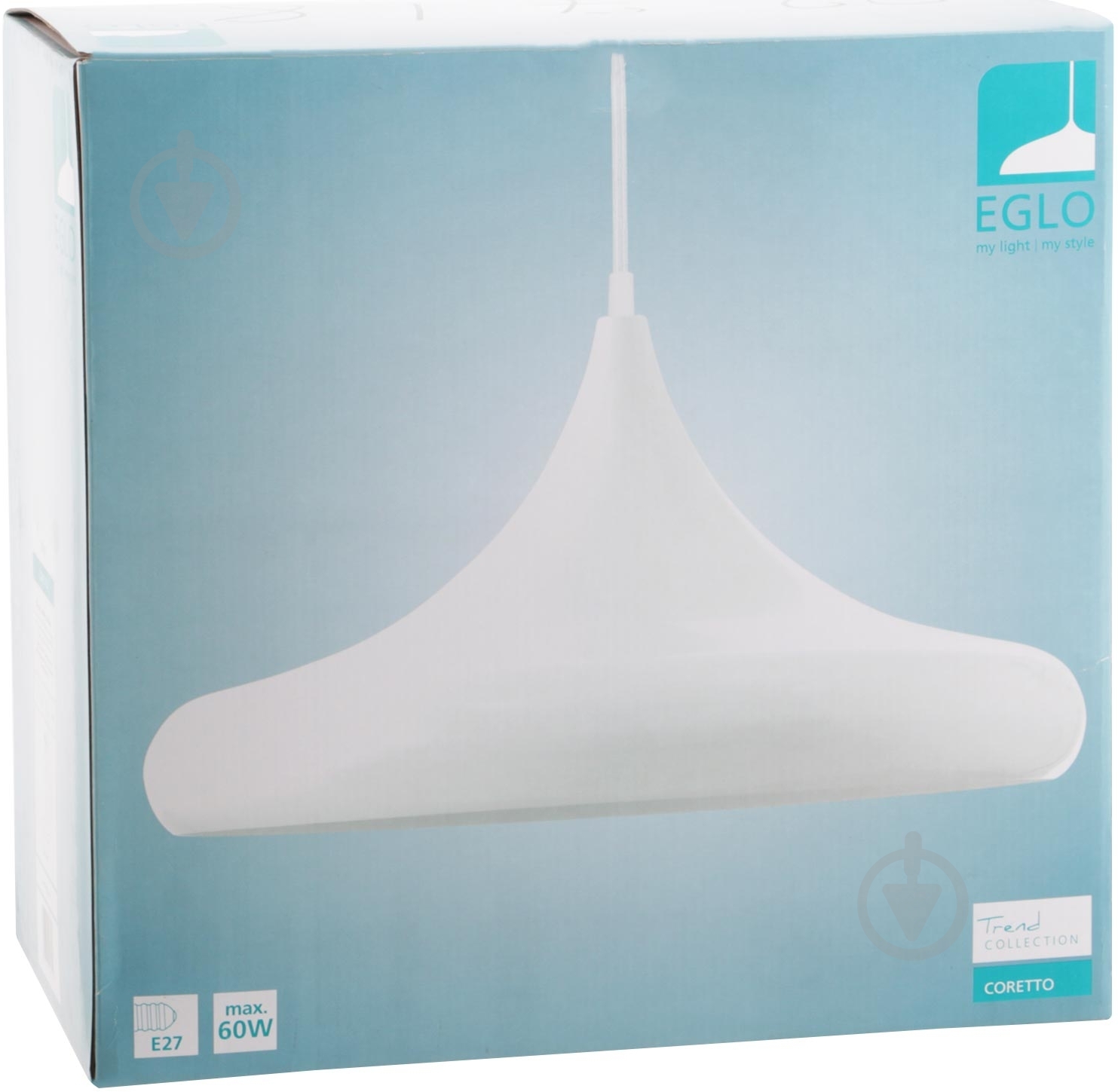 Подвес Eglo Coretto 1xE27 белый 92718 - фото 2