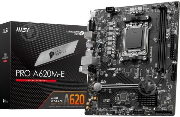 Материнская плата MSI 911-7E28-014 (Socket AM5, AMD A620, micro ATX) - фото 1