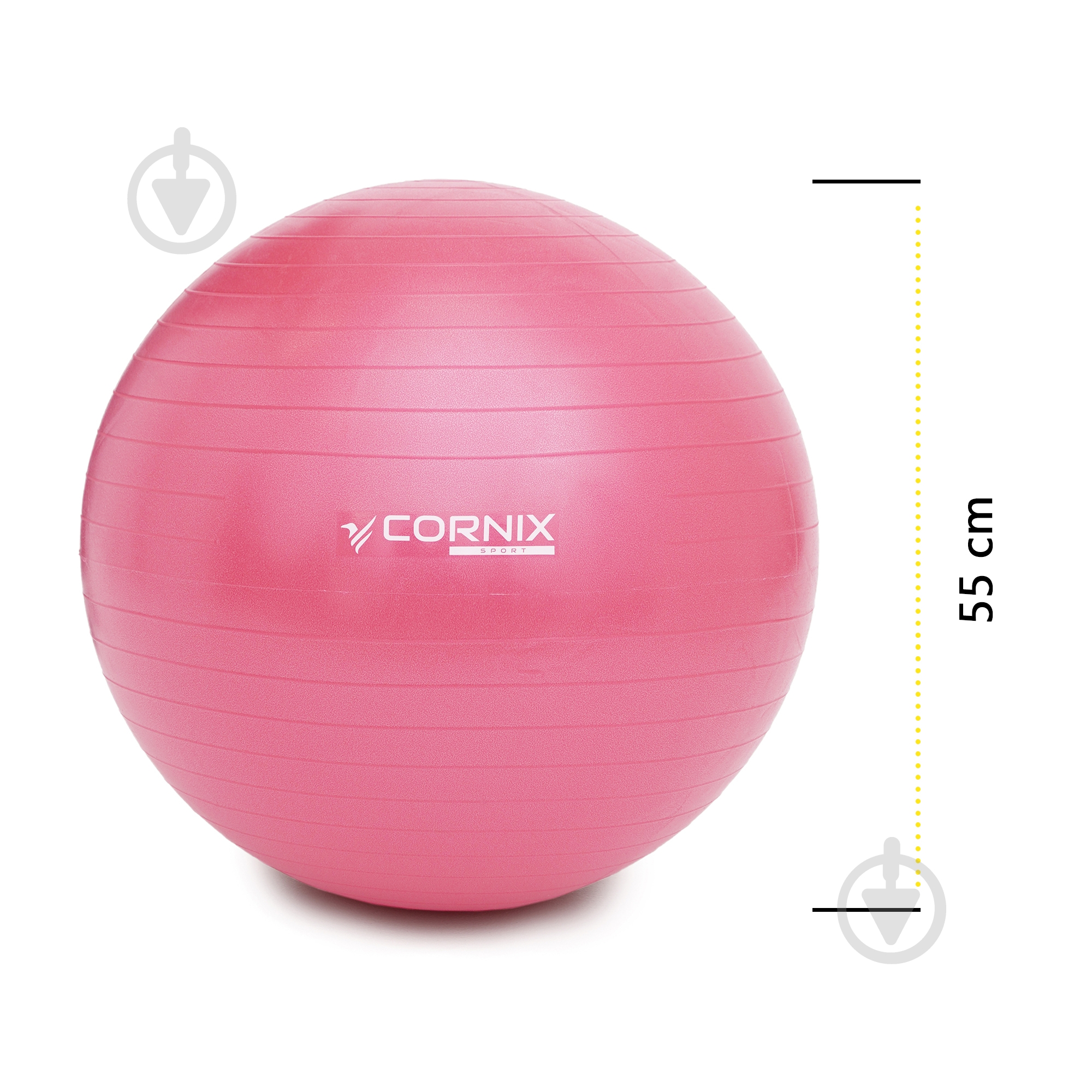 Фітбол Cornix Anti-Burst Pink d55 см XR-0017 - фото 3 Фітбол Cornix Anti-Burst Pink d55 см XR-0017 - фото 3