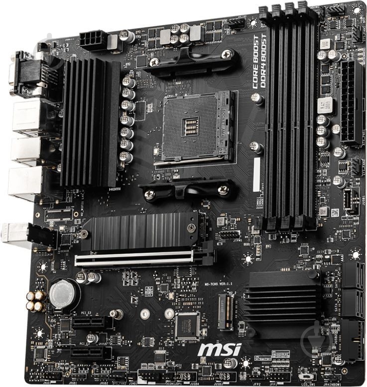 Материнська плата MSI 911-7C95-084 (Socket AM4, AMD B550, micro ATX) - фото 4