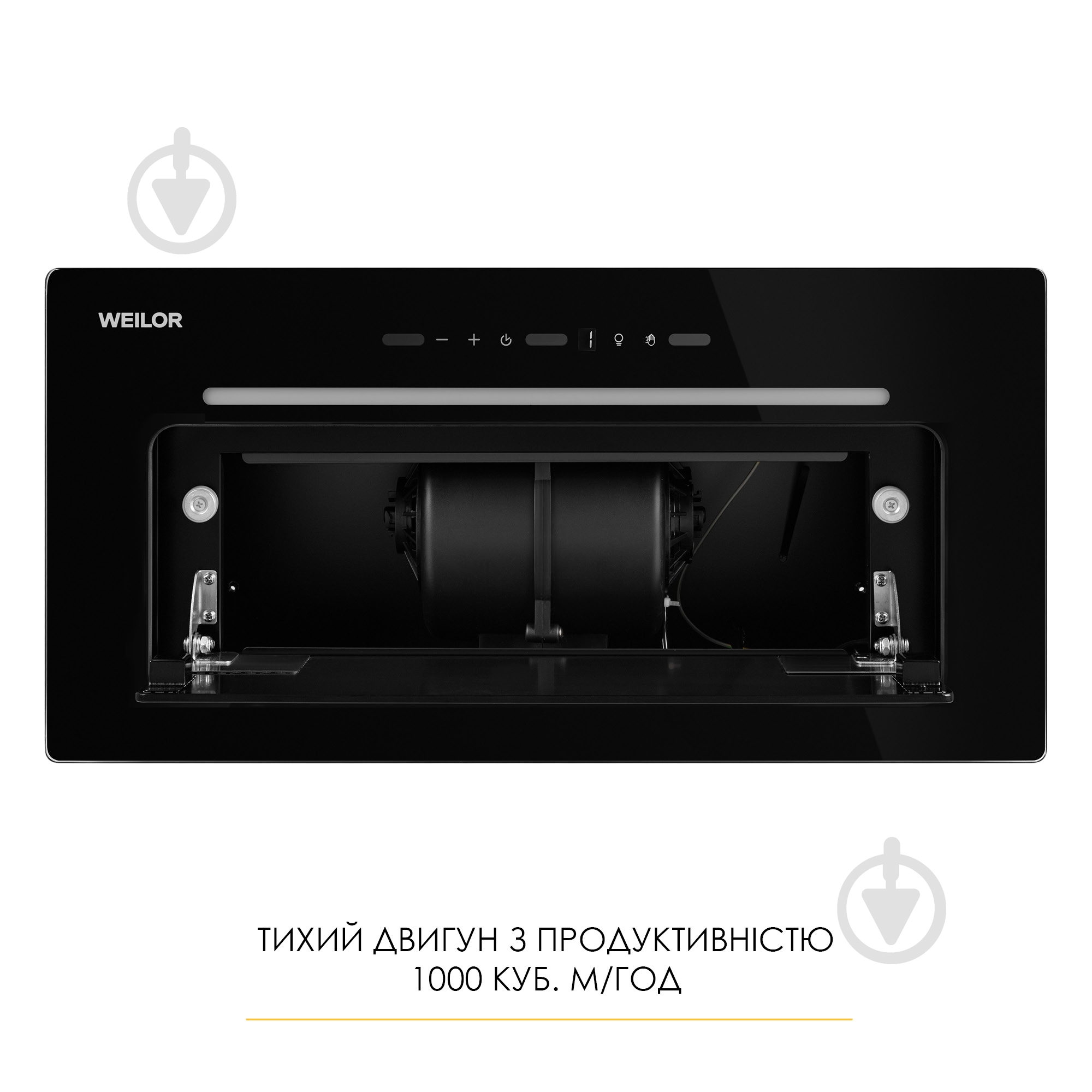 Вытяжка WEILOR LUMINA WBG 66 BLACK - фото 17