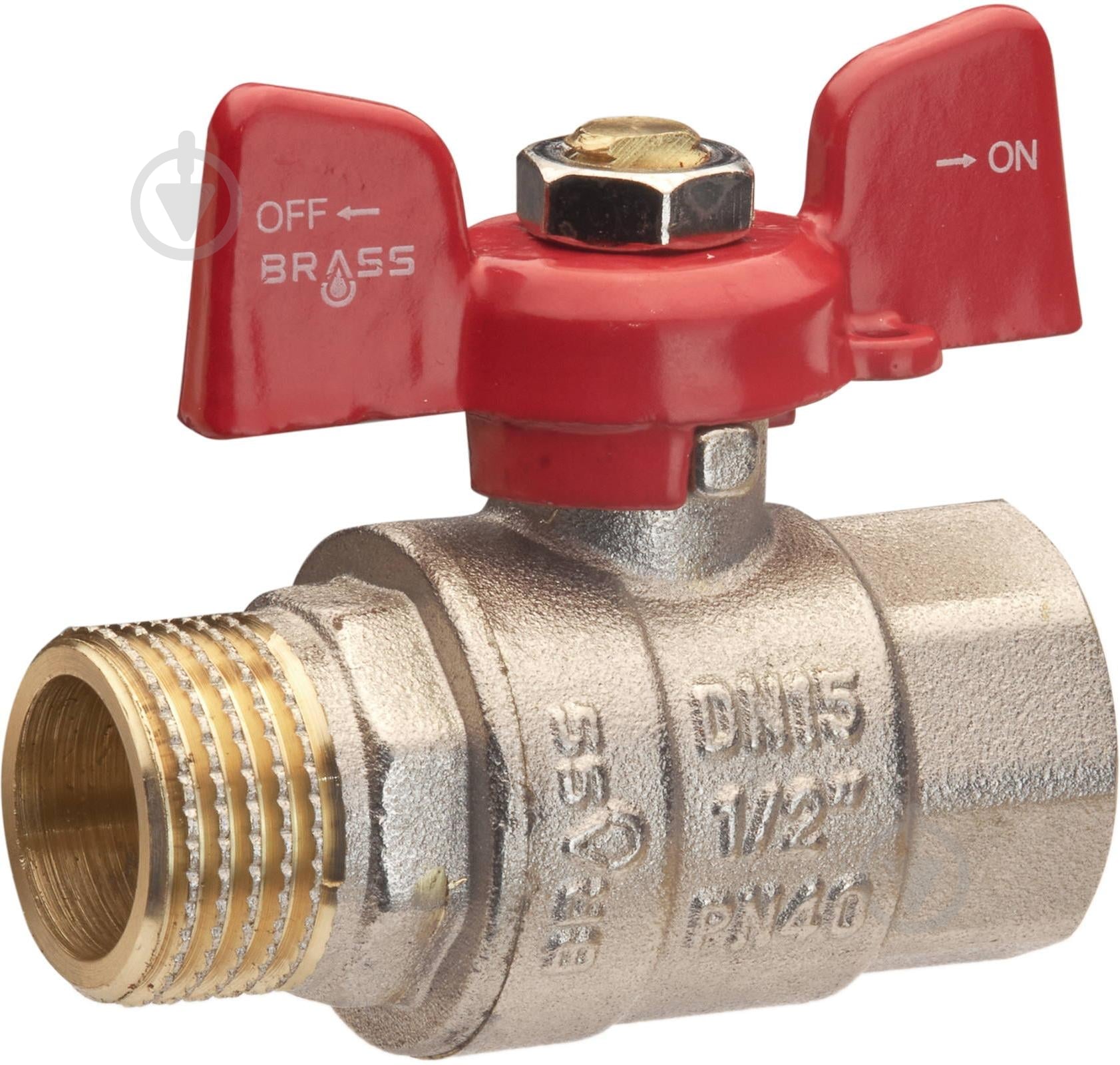 Кран шаровой Brass 20 3/4'' ЗВ - фото 1