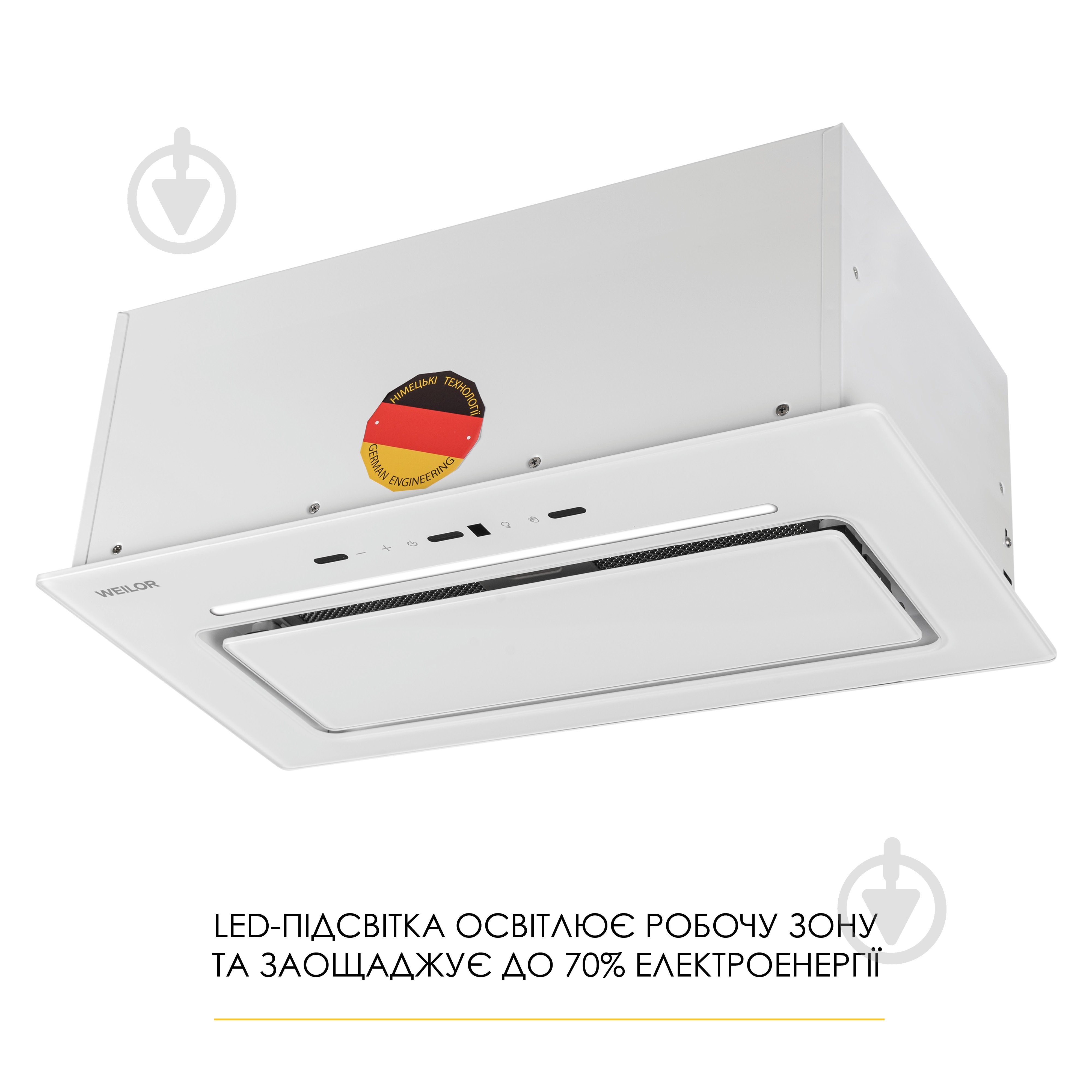 Вытяжка WEILOR LUMINA WBG 68 WHITE - фото 4