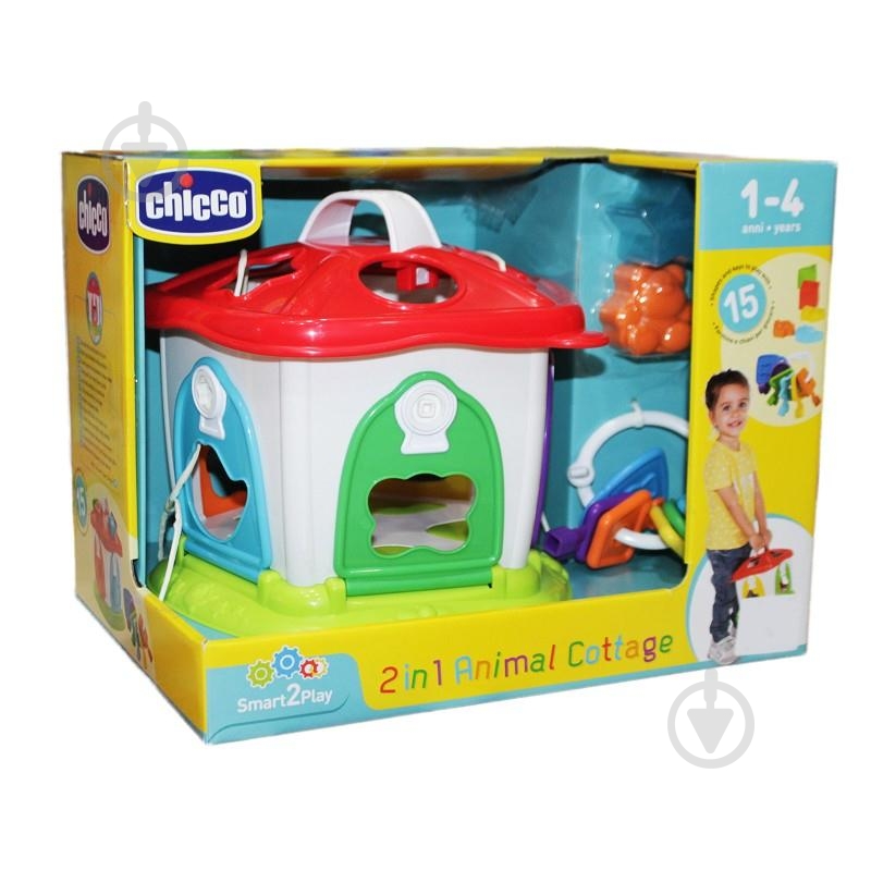 Игрушка-сортер Chicco Зоодомик 09610.00 - фото 4 Игрушка-сортер Chicco Зоодомик 09610.00 - фото 4