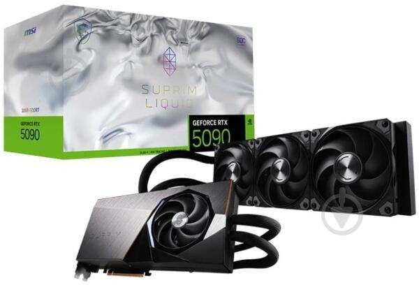 Відеокарта MSI GeForce RTX 5090 SUPRIM LIQUID SOC 32GB GDDR7 512bit (912-V530-011) - фото 5 Відеокарта MSI GeForce RTX 5090 SUPRIM LIQUID SOC 32GB GDDR7 512bit (912-V530-011) - фото 5