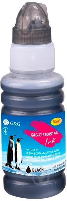 Контейнер G&G з чорнилом G&G-C13T00S14A black - фото 1