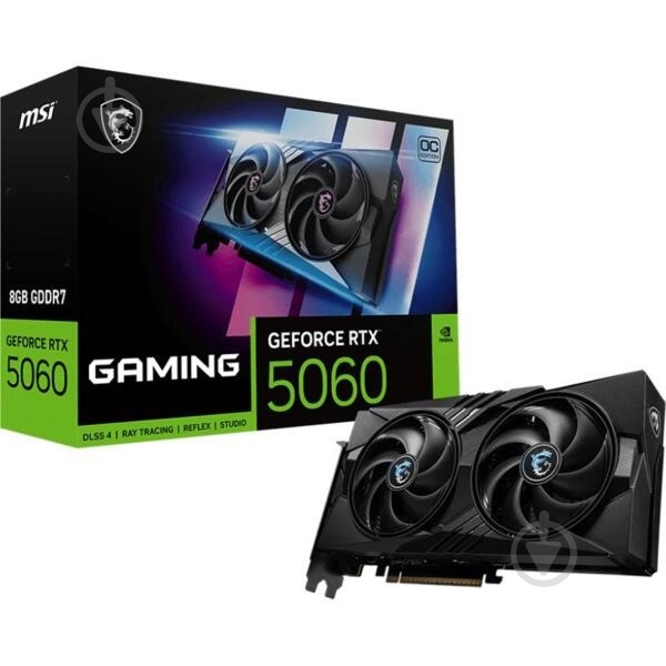 Відеокарта MSI GeForce RTX 5060 GAMING OC 8GB GDDR7 128bit (912-V537-005) - фото 7 Відеокарта MSI GeForce RTX 5060 GAMING OC 8GB GDDR7 128bit (912-V537-005) - фото 7