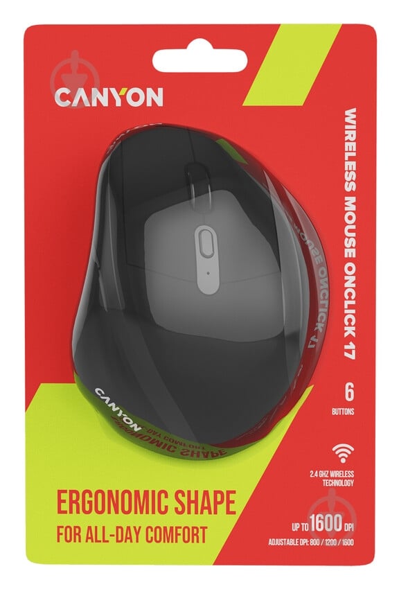 Мишка бездротова Canyon On Click 17 black (CNE-CMSW17B) - фото 13