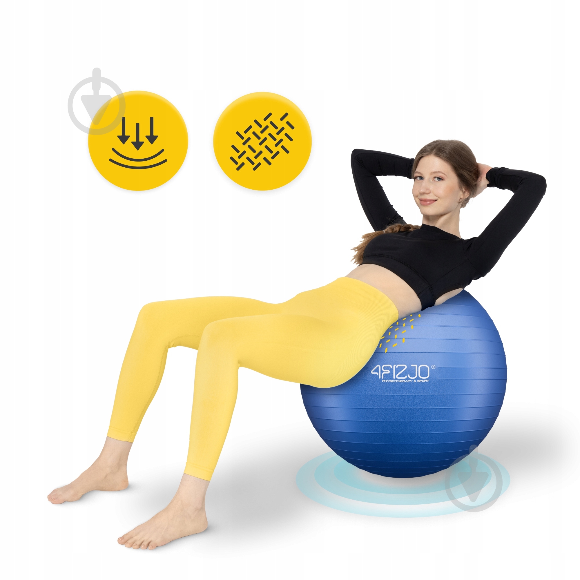 Фітбол 4fizjo Anti-Burst Blue d65 см P-5907222931493 - фото 10