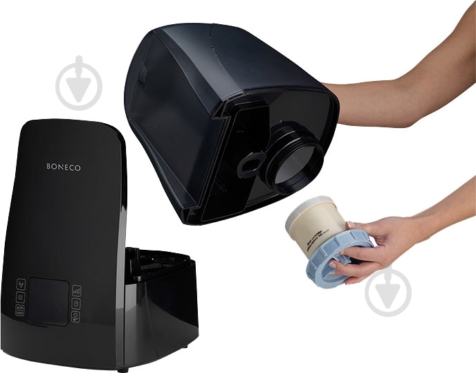 Зволожувач повітря Boneco U650 black + 7017 Ionic Silver Stick - фото 2