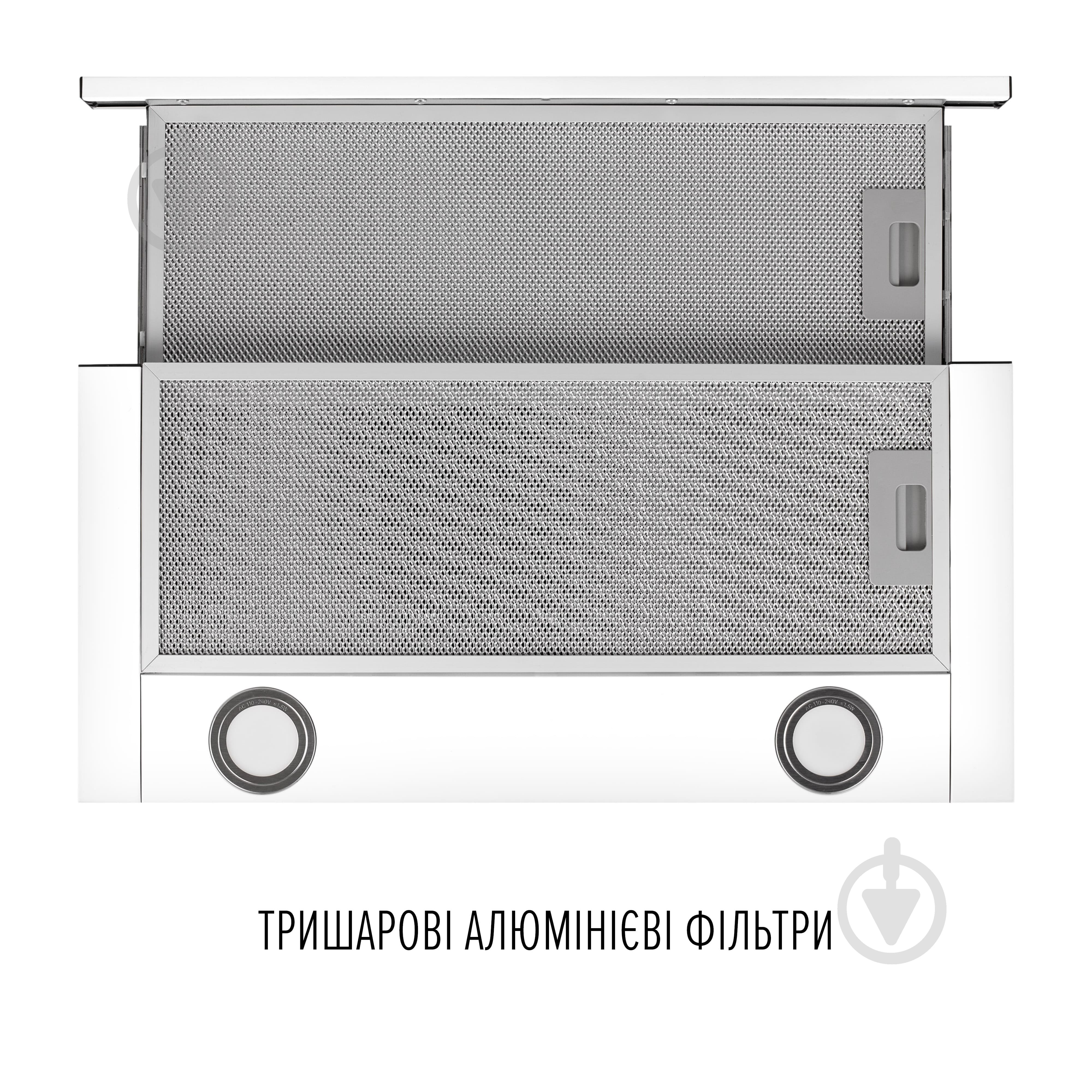 Витяжка Perfelli TL 6822 WH 1200 LED - фото 7