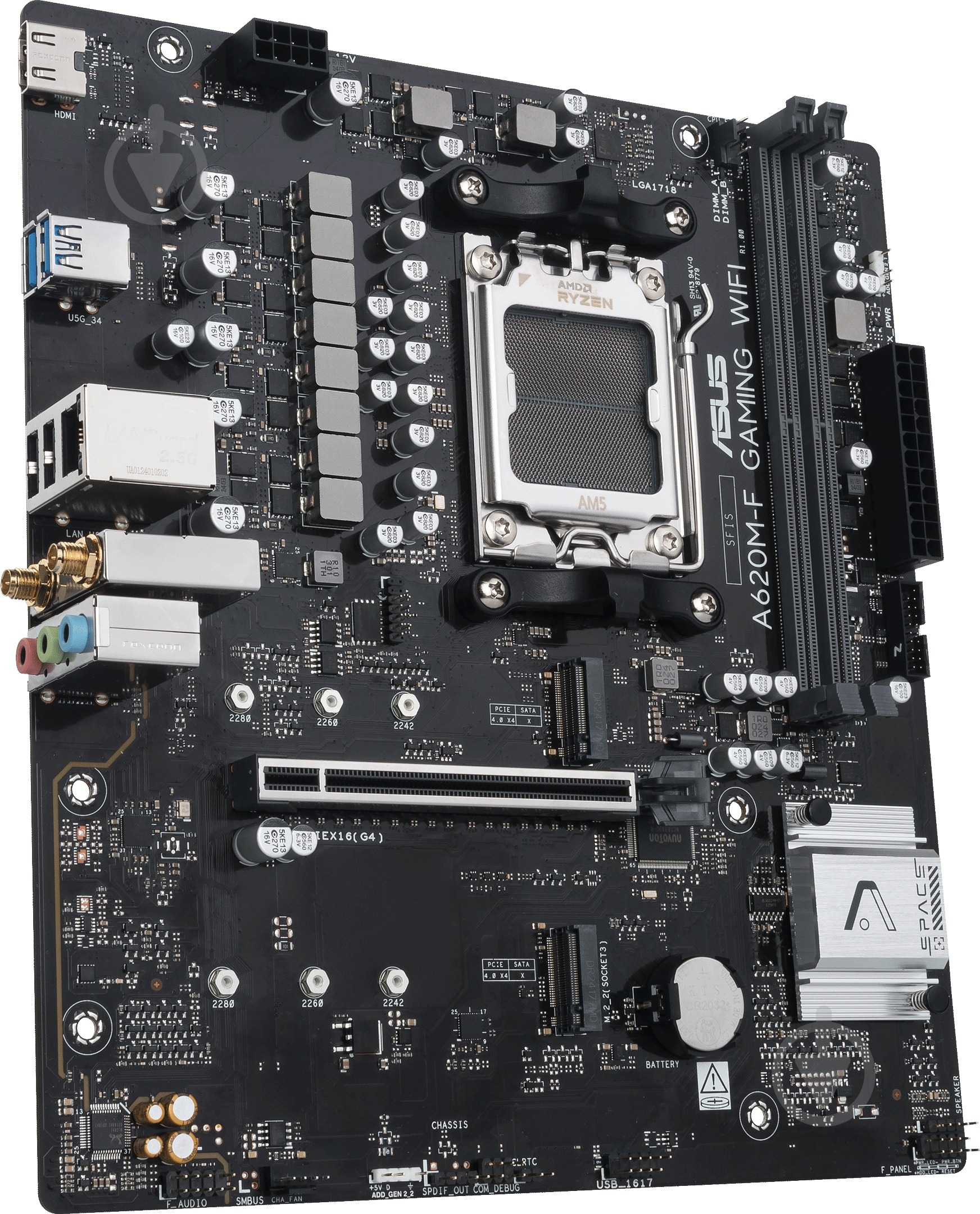 Материнская плата Asus 90MB1KT0-M0EAY0 (Socket AM5, AMD A620, micro ATX) - фото 4