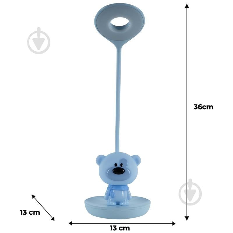 Настільна лампа KITE LED Bear 2,5 Вт блакитний K24-492-2-3 - фото 3