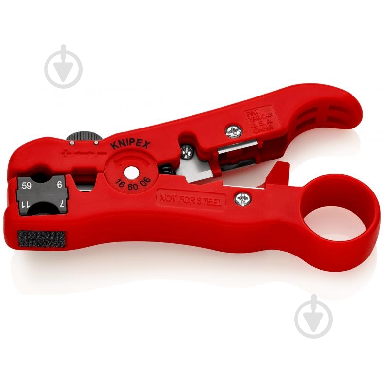 Съемник изоляции KNIPEX 16 60 06 SB - фото 1 Съемник изоляции KNIPEX 16 60 06 SB - фото 1