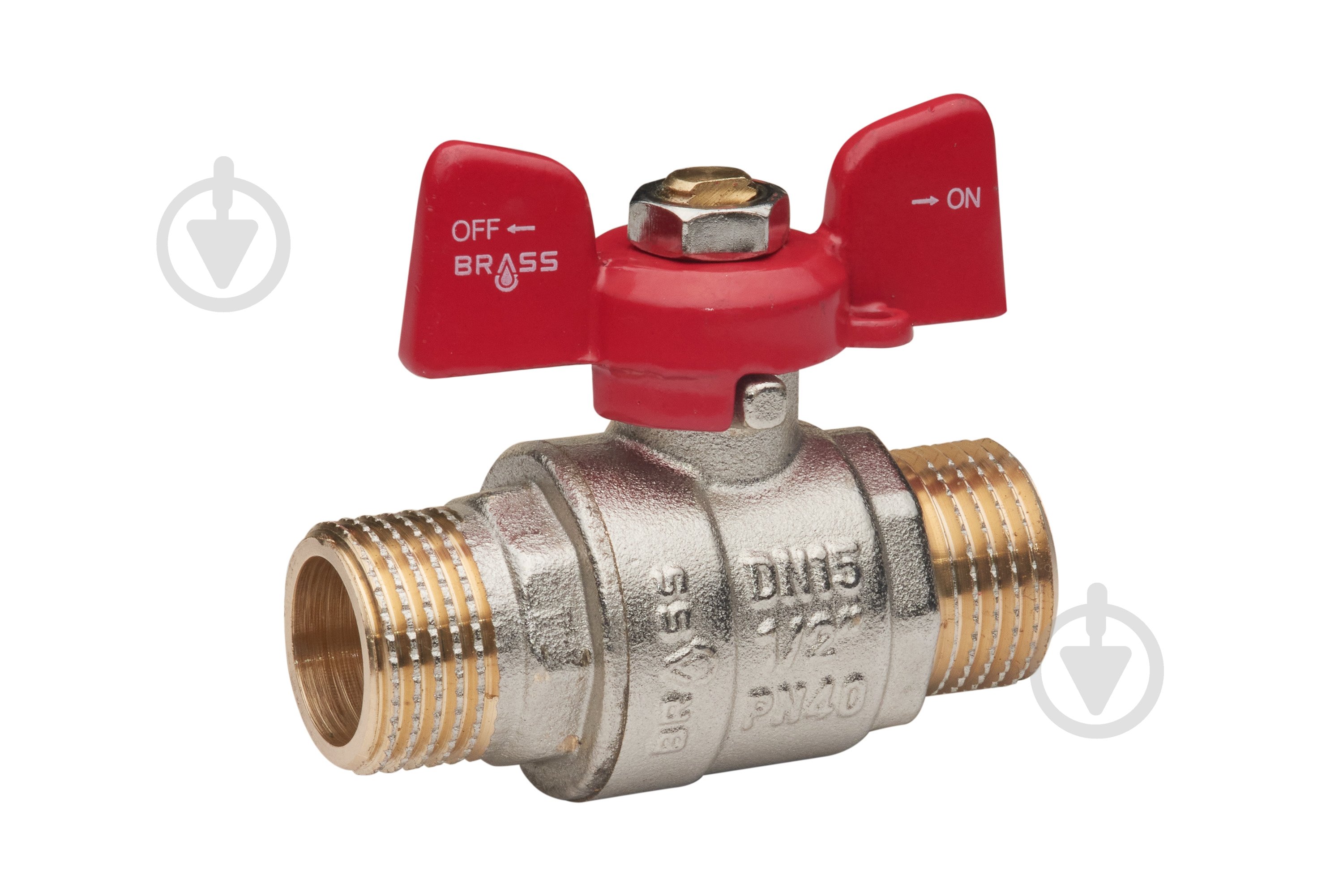 Кран шаровой Brass 15 1/2'' ЗЗ - фото 1