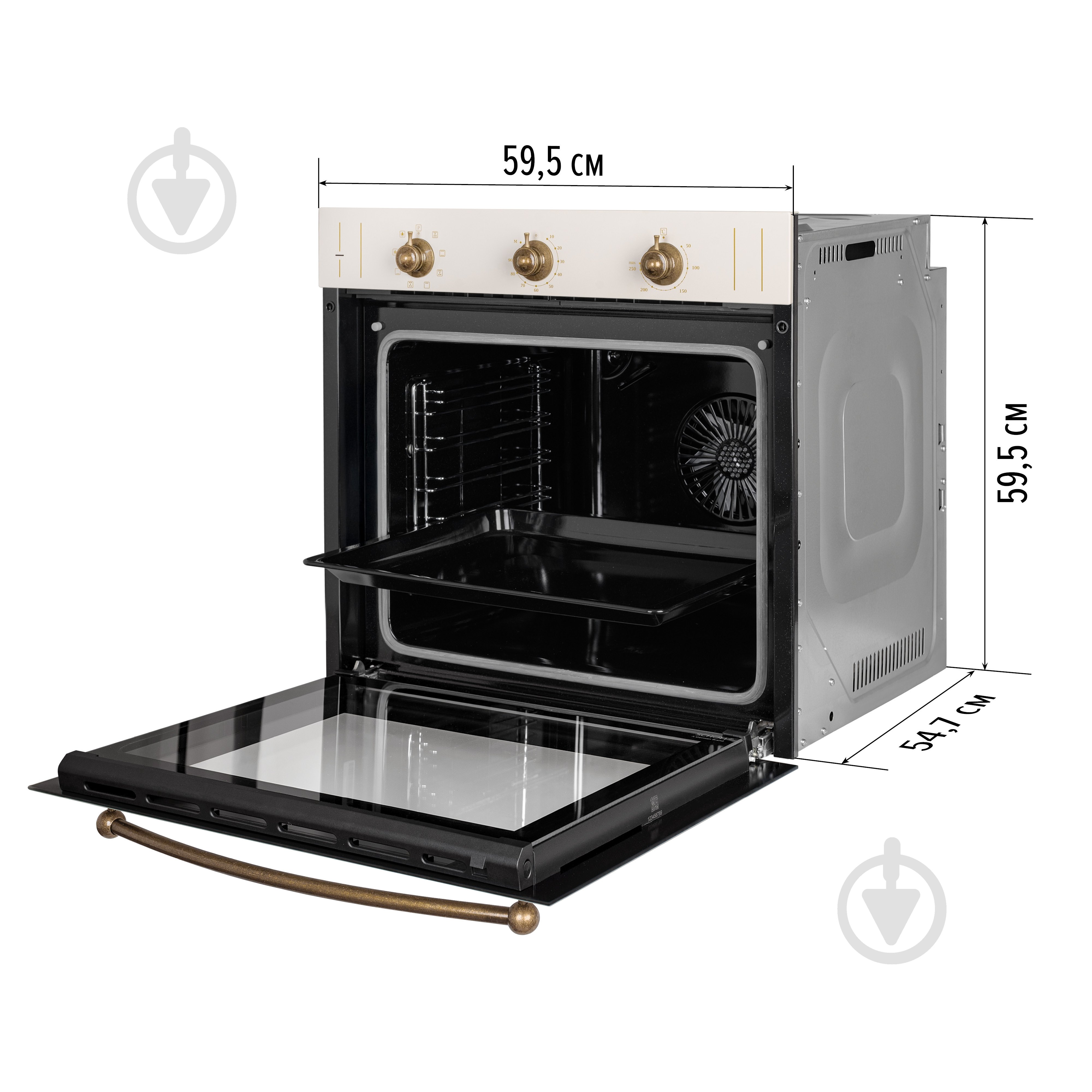 Духовой шкаф Perfelli RETRO 6M8L BEIGE - фото 17