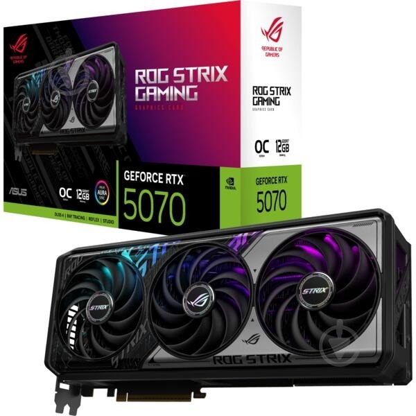 Відеокарта Asus GeForce RTX 5070 OC ROG 12GB GDDR7 192bit (90YV0M80-M0NA00) - фото 12 Відеокарта Asus GeForce RTX 5070 OC ROG 12GB GDDR7 192bit (90YV0M80-M0NA00) - фото 12