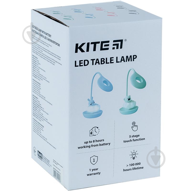 Настольная лампа KITE LED Cloudy Bear 2,5 Вт зеленый K24-493-2-4 - фото 5 Настольная лампа KITE LED Cloudy Bear 2,5 Вт зеленый K24-493-2-4 - фото 5