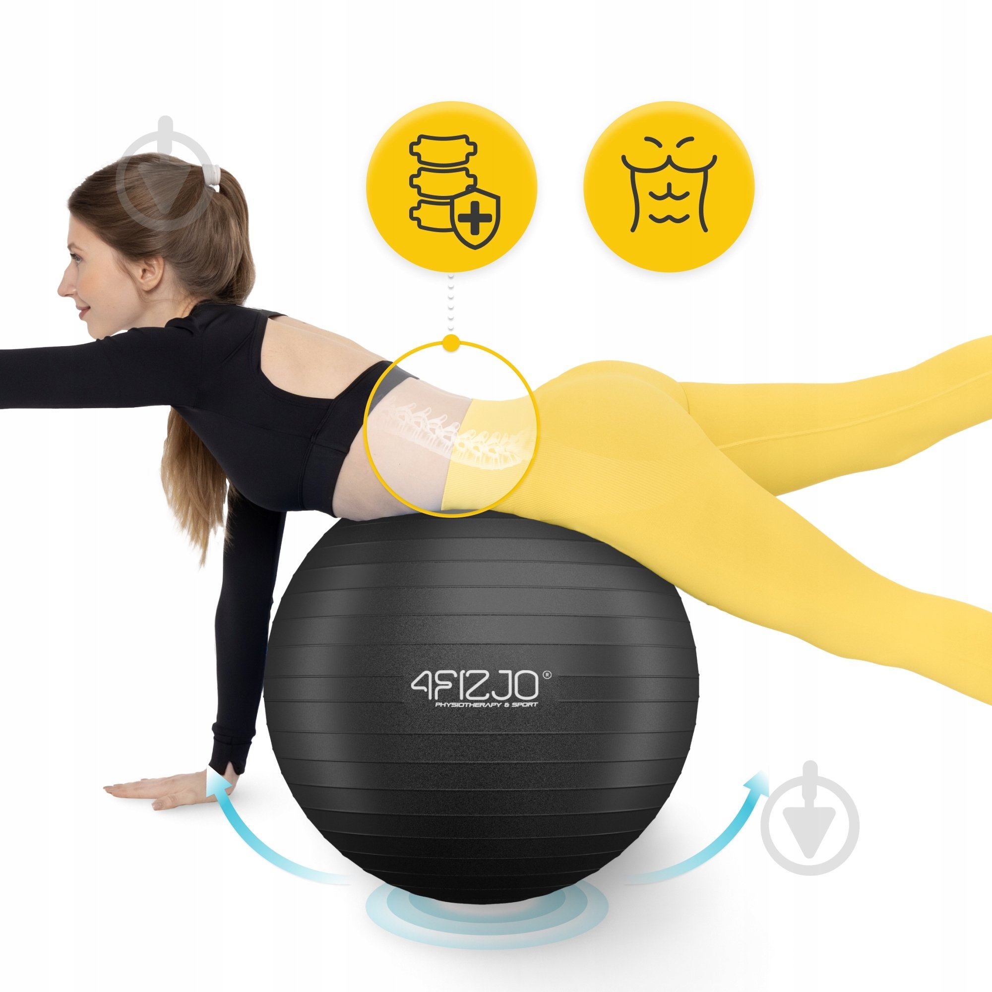 Фитбол 4fizjo Anti-Burst Black d65 см P-5907739316349 - фото 11 Фитбол 4fizjo Anti-Burst Black d65 см P-5907739316349 - фото 11