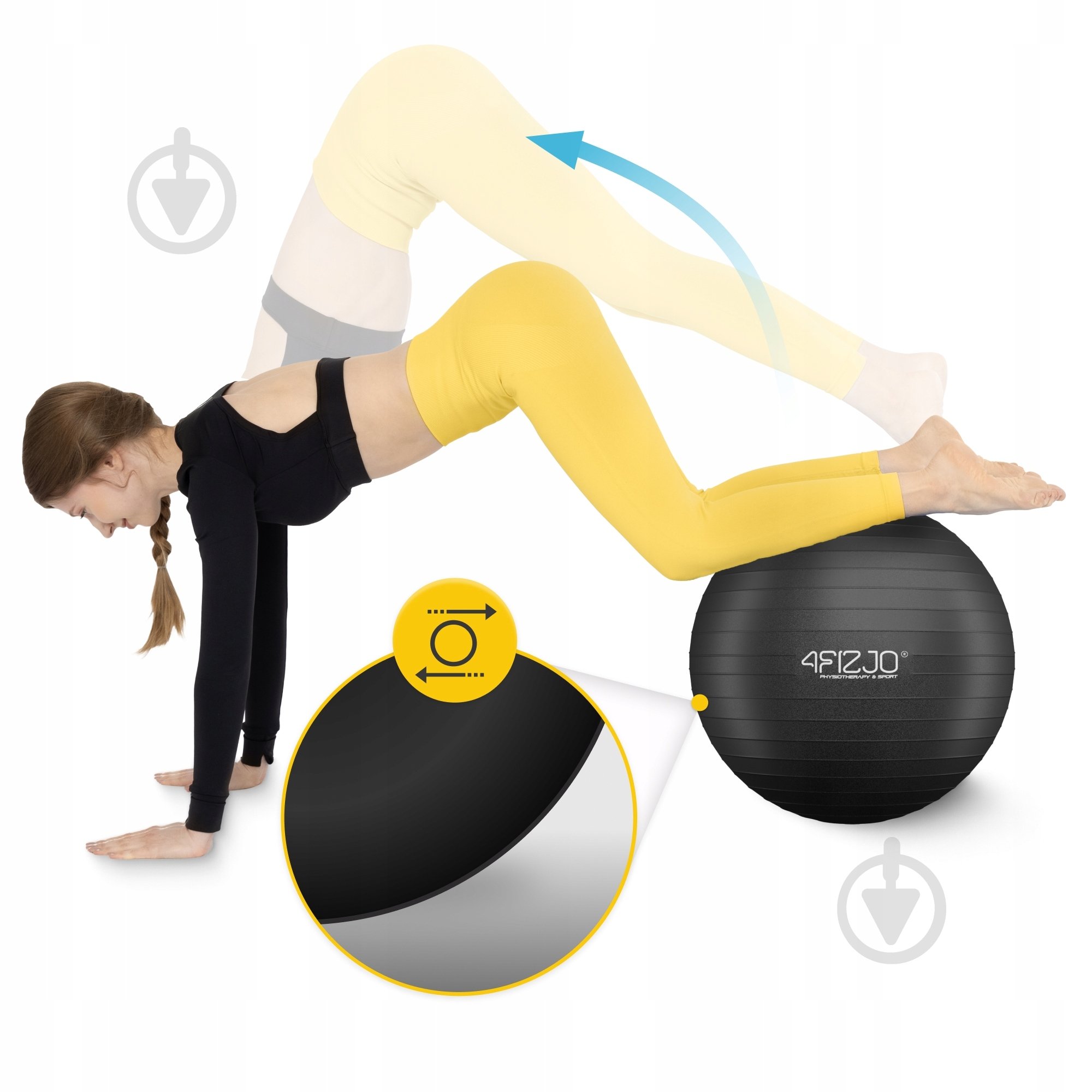 Фитбол 4fizjo Anti-Burst Black d65 см P-5907739316349 - фото 10 Фитбол 4fizjo Anti-Burst Black d65 см P-5907739316349 - фото 10