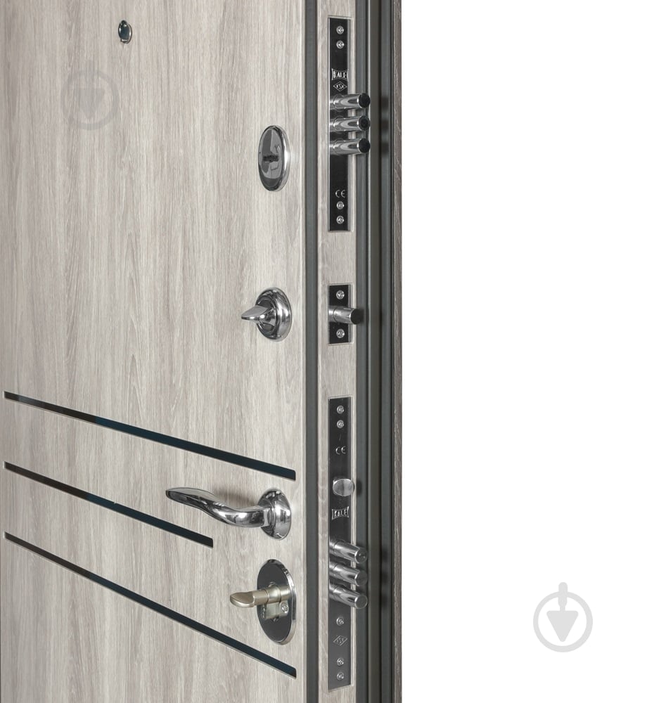 Двері вхідні Булат В-81 мод.544 дуб немо карбон 2050x850 мм праві - фото 4