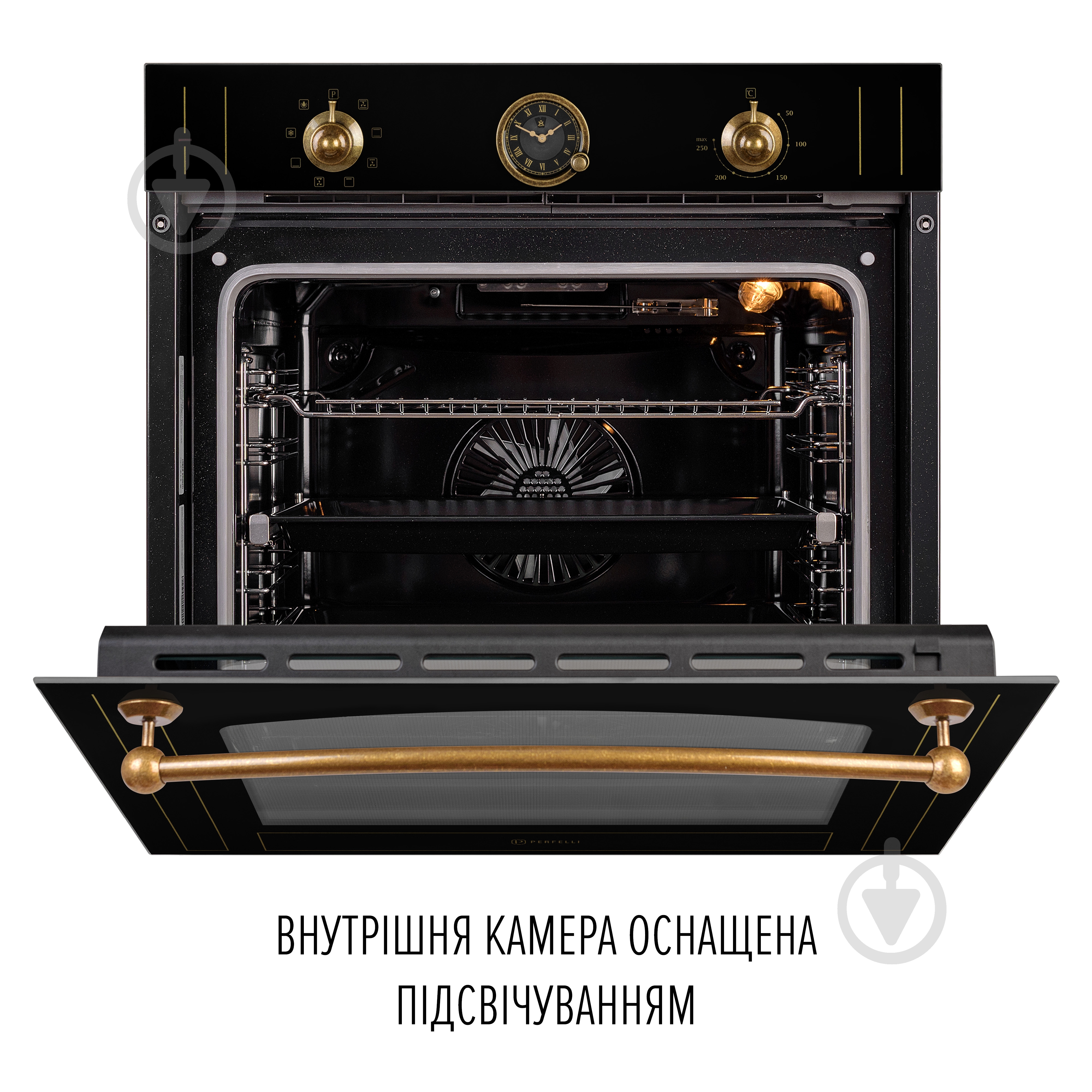 Духовой шкаф Perfelli VINTAGE 6A8N NERO - фото 10