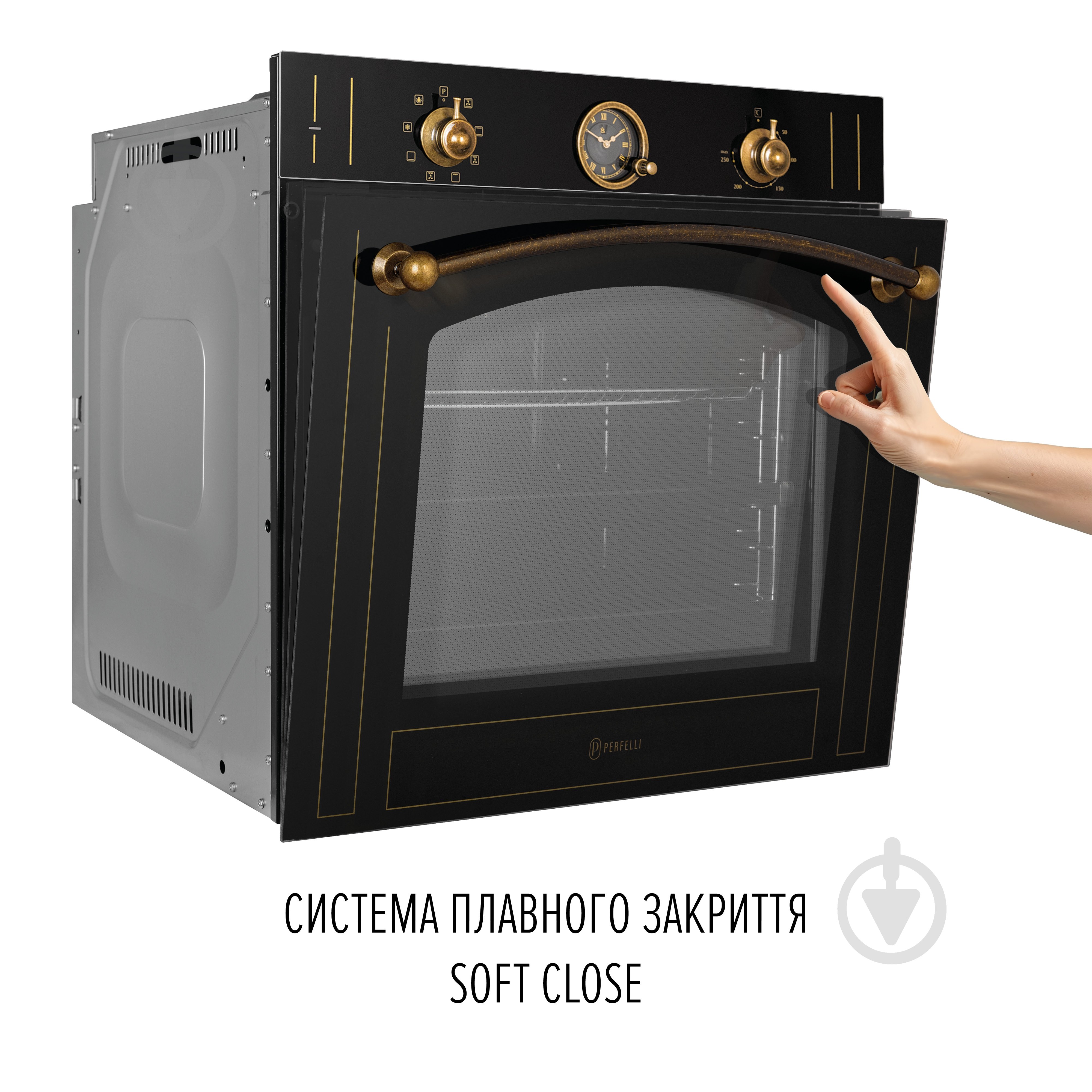 Духовой шкаф Perfelli VINTAGE 6A8N NERO - фото 5