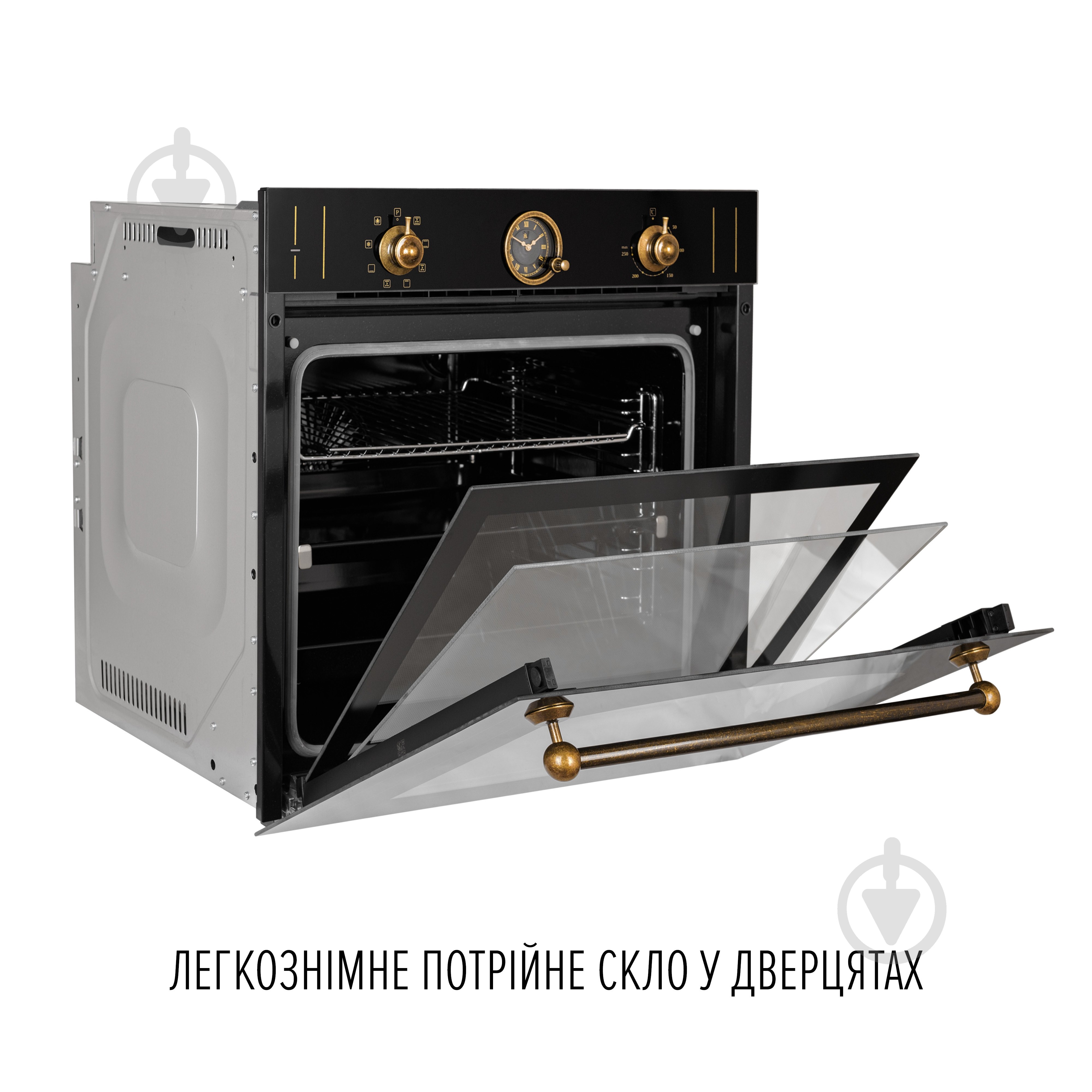 Духовой шкаф Perfelli VINTAGE 6A8N NERO - фото 6