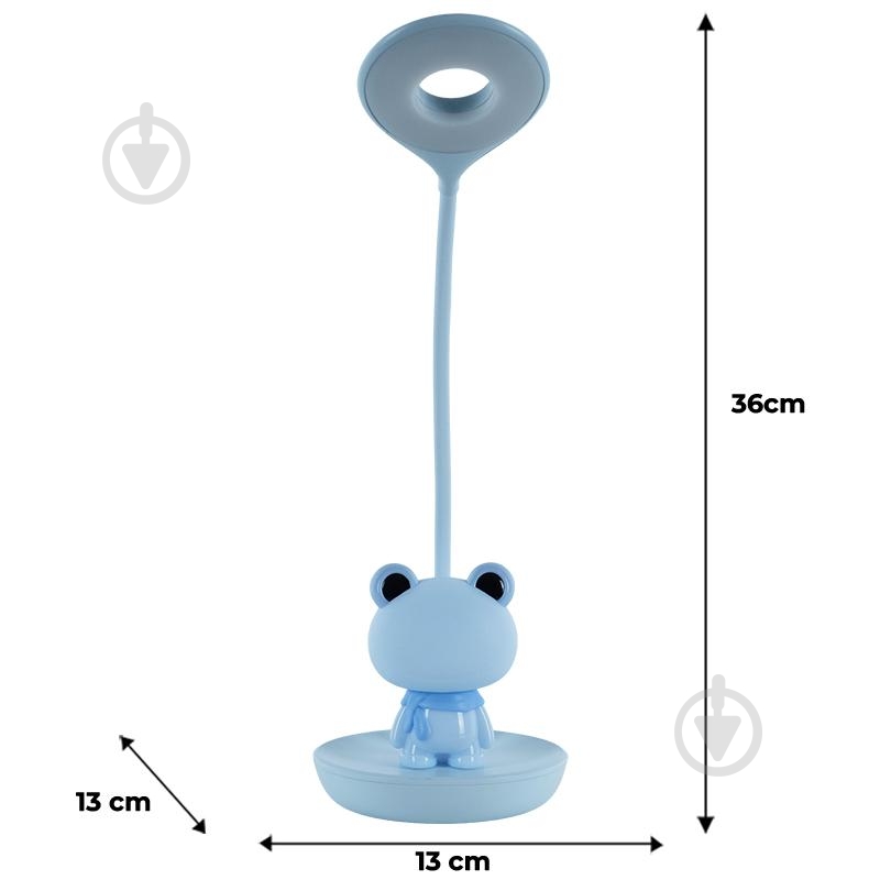 Настольная лампа KITE LED Froggy 2,5 Вт голубой K24-492-3-3 - фото 3 Настольная лампа KITE LED Froggy 2,5 Вт голубой K24-492-3-3 - фото 3