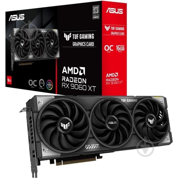 Видеокарта Asus Radeon RX 9060 XT OC TUF 16GB GDDR6 128bit (90YV0LF0-M0NA00) - фото 9 Видеокарта Asus Radeon RX 9060 XT OC TUF 16GB GDDR6 128bit (90YV0LF0-M0NA00) - фото 9