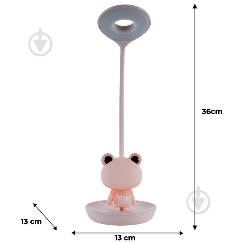 Настольная лампа KITE LED Froggy 2,5 Вт розовый K24-492-3-2 - фото 3 Настольная лампа KITE LED Froggy 2,5 Вт розовый K24-492-3-2 - фото 3