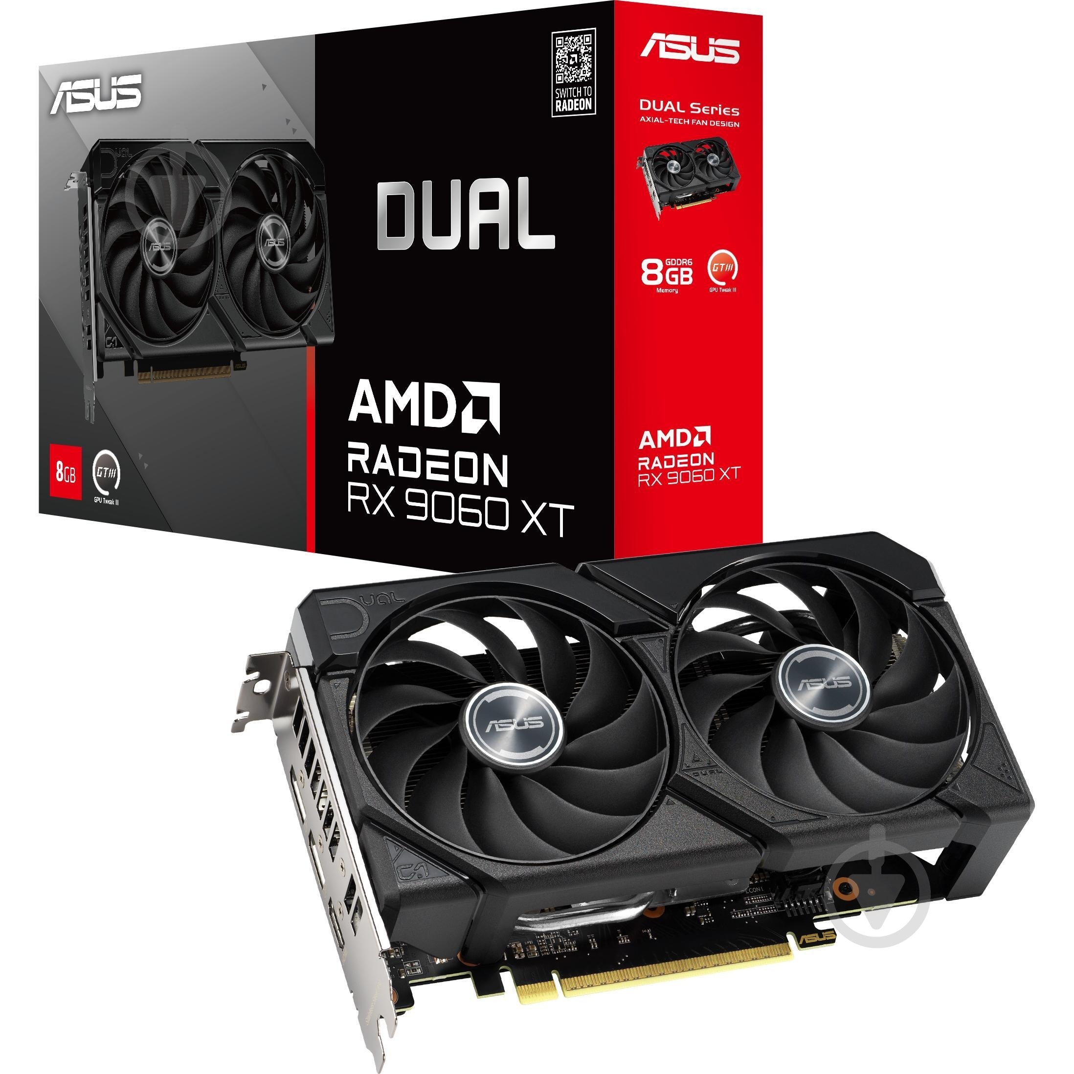 Видеокарта Asus Radeon RX 9060 XT DUAL 8GB GDDR6 128bit (90YV0MI1-M0NA00) - фото 15 Видеокарта Asus Radeon RX 9060 XT DUAL 8GB GDDR6 128bit (90YV0MI1-M0NA00) - фото 15
