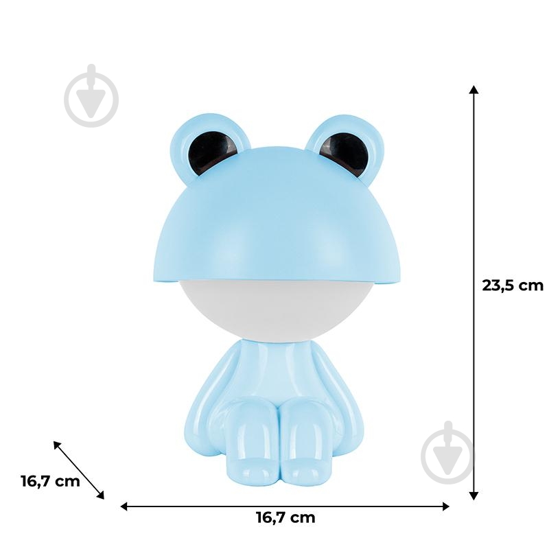 Светильник-ночник LED KITE Cute Froggy 2,5 Вт голубой K25-316-3-3 - фото 3 Светильник-ночник LED KITE Cute Froggy 2,5 Вт голубой K25-316-3-3 - фото 3