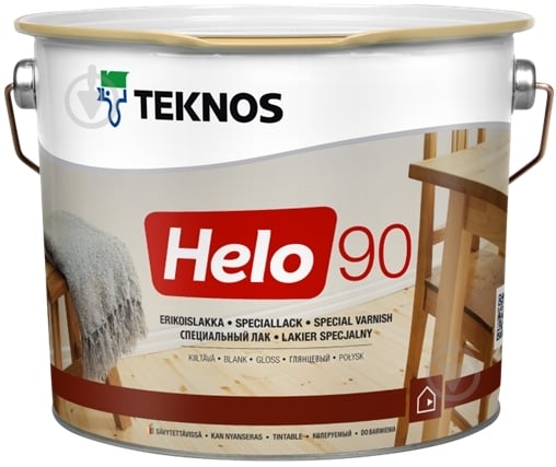 Лак Helo 90 TEKNOS високий глянець безбарвний 0,9 л - фото 1