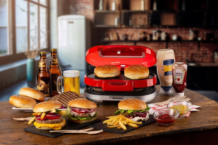 Бутербродница Ariete 0205 - HAMBURGER RED - фото 4