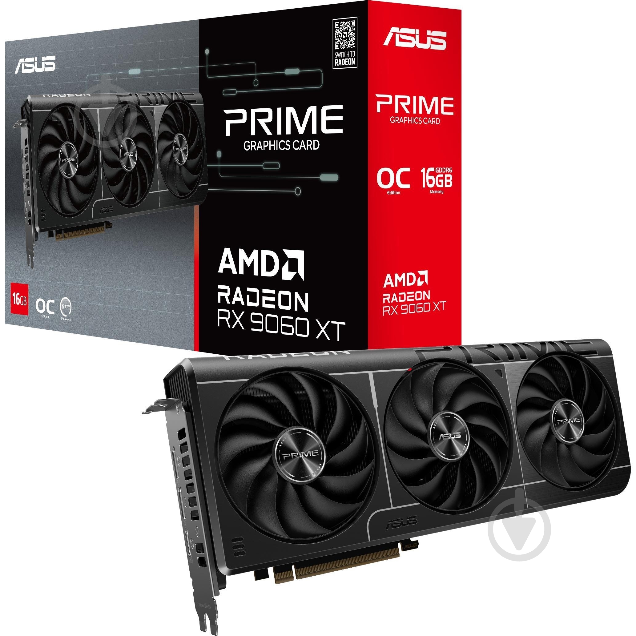 Відеокарта Asus Radeon RX 9060 XT OC PRIME 16GB GDDR6 128bit (90YV0LF1-M0NA00) - фото 10 Відеокарта Asus Radeon RX 9060 XT OC PRIME 16GB GDDR6 128bit (90YV0LF1-M0NA00) - фото 10