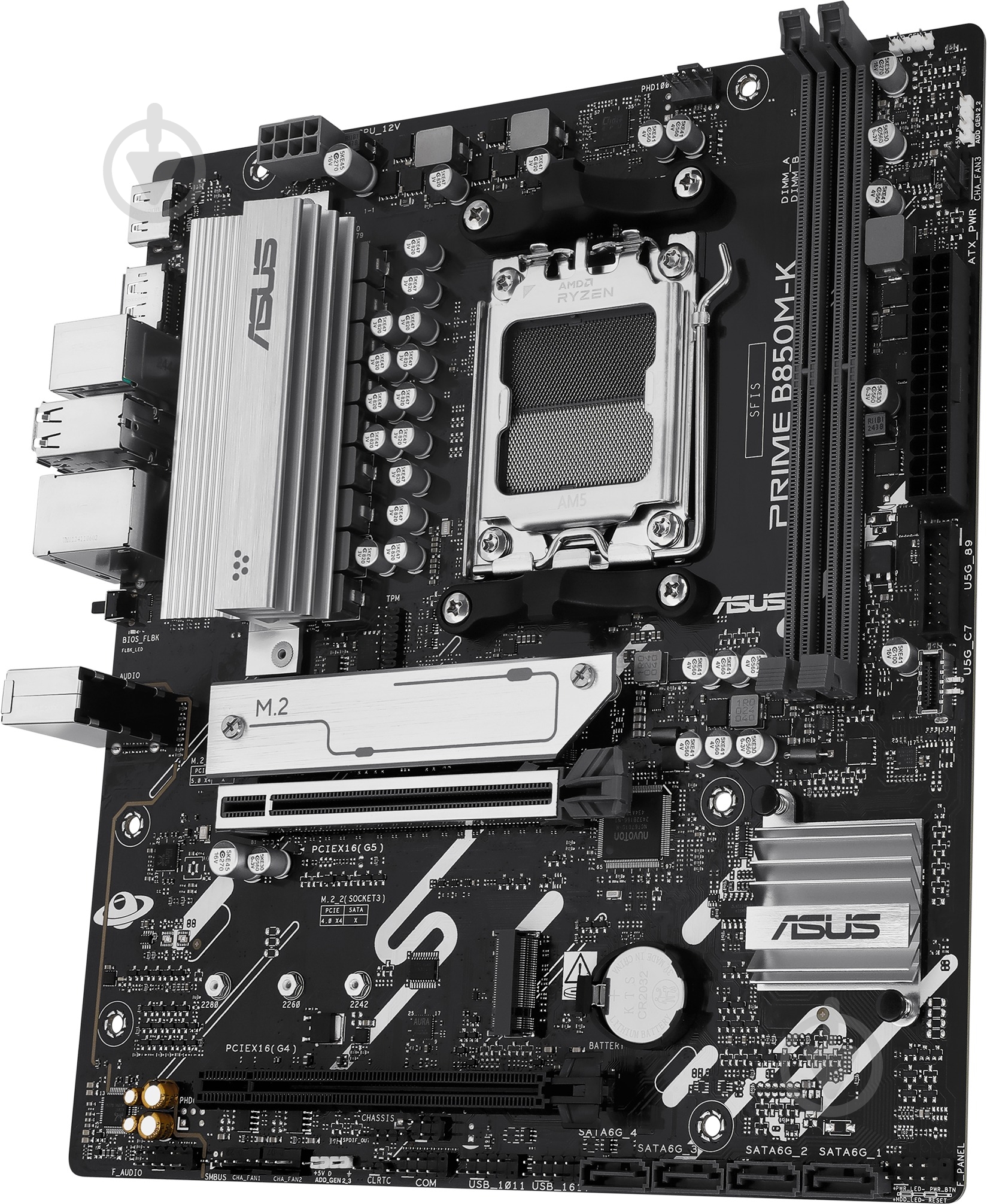 Материнська плата Asus 90MB1LV0-M0EAY0 (Socket AM5, AMD B850, micro ATX) - фото 4