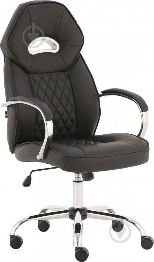 Кресло GT Racer X-2740AB Chrome черный - фото 1